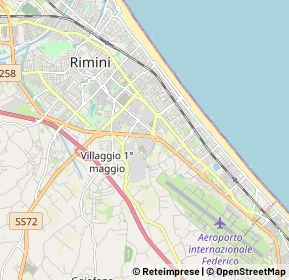 Mappa SS Emilia, 47900 Rimini RN, Italia (1.2525)