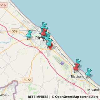 Mappa Le Befane, 47900 Rimini RN, Italia (3.54818)