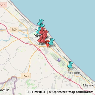 Mappa Le Befane, 47900 Rimini RN, Italia (2.36083)