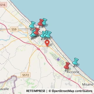 Mappa Le Befane, 47900 Rimini RN, Italia (3.39636)