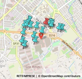 Mappa Centro Commerciale Le Befane, 47924 Rimini RN, Italia (0.384)