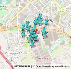 Mappa Piazzale Renzo Pasolini, 47924 Rimini RN, Italia (0.27)