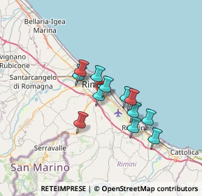 Mappa Ma.Gia srl - VIA CORIANO 58 GROS, 47924 Rimini RN, Italia (5.16583)