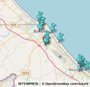 Mappa Ma.Gia srl - VIA CORIANO 58 GROS, 47924 Rimini RN, Italia (3.93533)