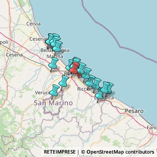 Mappa Via Severino Boezio, 47923 Rimini RN, Italia (10.2615)