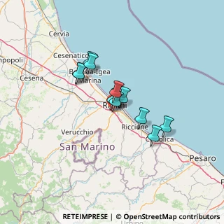 Mappa Via del Capriolo, 47923 Rimini RN, Italia (9.72909)