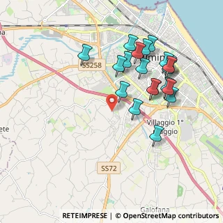 Mappa Viale delle Grazie, 47923 Rimini RN, Italia (1.9505)
