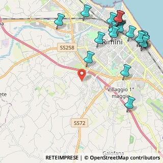 Mappa Viale delle Grazie, 47923 Rimini RN, Italia (3.082)