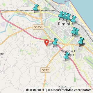 Mappa Viale delle Grazie, 47923 Rimini RN, Italia (2.7275)