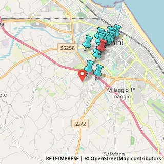 Mappa Viale delle Grazie, 47923 Rimini RN, Italia (1.83857)