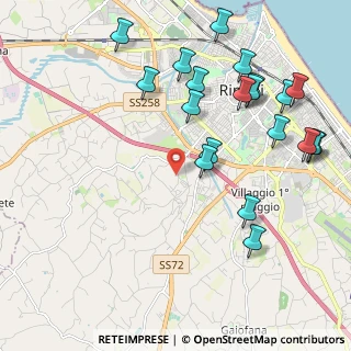 Mappa Viale delle Grazie, 47923 Rimini RN, Italia (2.472)