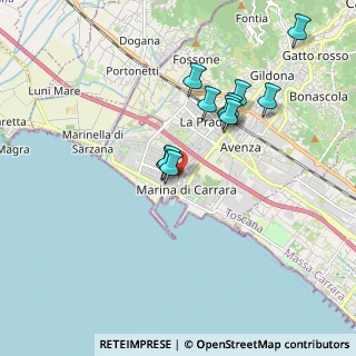 Mappa 54033 Marina di Carrara MS, Italia (1.67364)