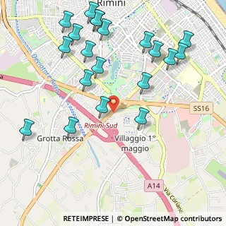 Mappa SS 72 Consolare Rimini San Marino, 47923 Rimini RN, Italia (1.2685)
