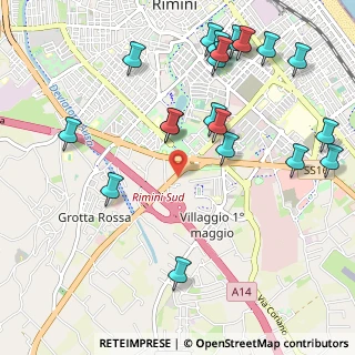 Mappa SS 72 Consolare Rimini San Marino, 47923 Rimini RN, Italia (1.271)