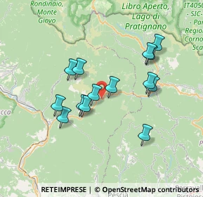 Mappa Via Scesta, 55022 Bagni di Lucca LU, Italia (6.485)