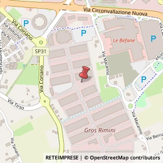Mappa Via Coriano, 47924 Rimini, Rimini (Emilia Romagna)