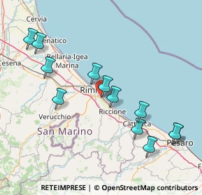 Mappa Via Raffaele Conforti, 47924 Rimini RN, Italia (17.04333)