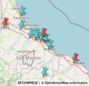 Mappa Via F.lli Renzetti, 47924 Rimini RN, Italia (13.72583)