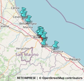 Mappa Via F.lli Renzetti, 47924 Rimini RN, Italia (8.94909)