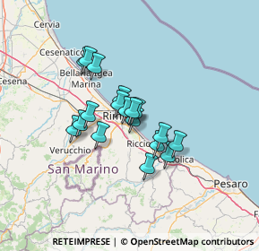 Mappa Via Raffaele Conforti, 47924 Rimini RN, Italia (9.50611)