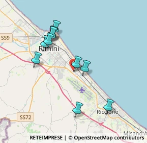 Mappa Via F.lli Renzetti, 47924 Rimini RN, Italia (3.69909)