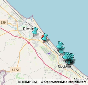 Mappa Via Raffaele Conforti, 47924 Rimini RN, Italia (4.75471)