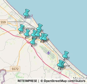 Mappa Via F.lli Renzetti, 47924 Rimini RN, Italia (3.22417)