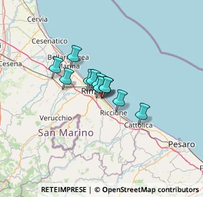 Mappa Via Raffaele Adimari, 47924 Rimini RN, Italia (6.99727)