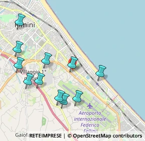 Mappa Via Raffaele Adimari, 47924 Rimini RN, Italia (2.22455)