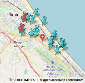 Mappa Via Raffaele Adimari, 47924 Rimini RN, Italia (1.6855)