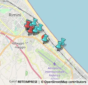 Mappa Via Raffaele Adimari, 47924 Rimini RN, Italia (1.4685)