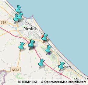 Mappa Via Raffaele Adimari, 47924 Rimini RN, Italia (4.15909)