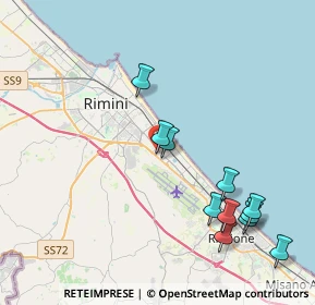 Mappa Via Raffaele Adimari, 47924 Rimini RN, Italia (4.52)