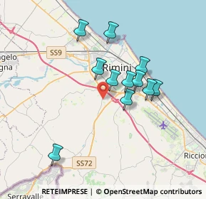 Mappa Via del Daino, 47923 Rimini RN, Italia (3.10182)