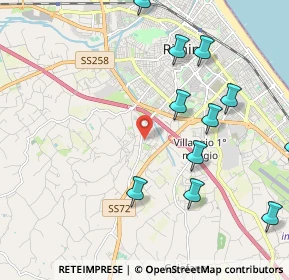 Mappa Via del Daino, 47923 Rimini RN, Italia (2.60583)