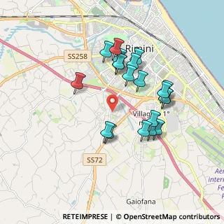 Mappa Via del Daino, 47923 Rimini RN, Italia (1.674)