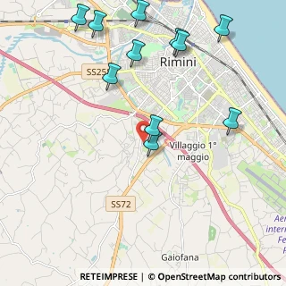 Mappa Via del Daino, 47923 Rimini RN, Italia (2.54182)