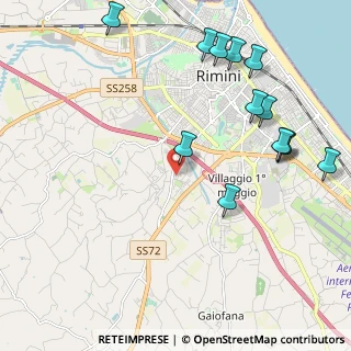 Mappa Via del Daino, 47923 Rimini RN, Italia (2.58)