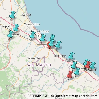 Mappa Via del Daino, 47923 Rimini RN, Italia (19.31625)