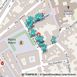 Mappa Piazza Aranci, 54100 Massa MS, Italia (0.04478)