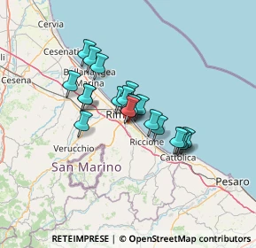 Mappa Strada Statale Adriatica, 47924 Rimini RN, Italia (9.3225)