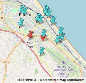 Mappa Strada Statale Adriatica, 47924 Rimini RN, Italia (1.8725)