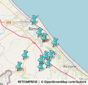 Mappa Strada Statale Adriatica, 47924 Rimini RN, Italia (3.64455)