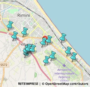 Mappa Via Giovanni Palmiri, 47924 Rimini RN, Italia (1.92333)