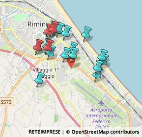 Mappa Via Giovanni Palmiri, 47924 Rimini RN, Italia (1.6175)