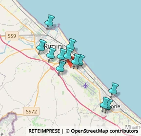 Mappa Via Giovanni Palmiri, 47924 Rimini RN, Italia (3.015)