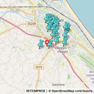 Mappa Via del Cervo, 47923 Rimini RN, Italia (1.6275)