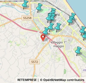 Mappa Via del Cervo, 47923 Rimini RN, Italia (2.41357)