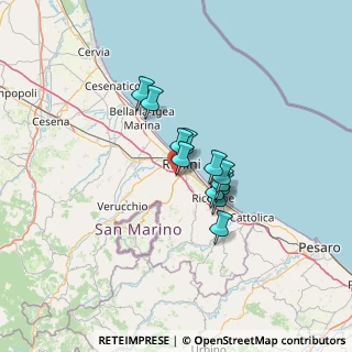 Mappa Via del Cervo, 47923 Rimini RN, Italia (8.71583)