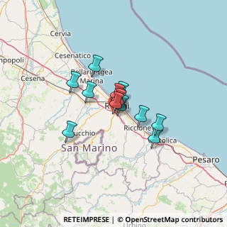 Mappa Via del Cervo, 47923 Rimini RN, Italia (7.98692)